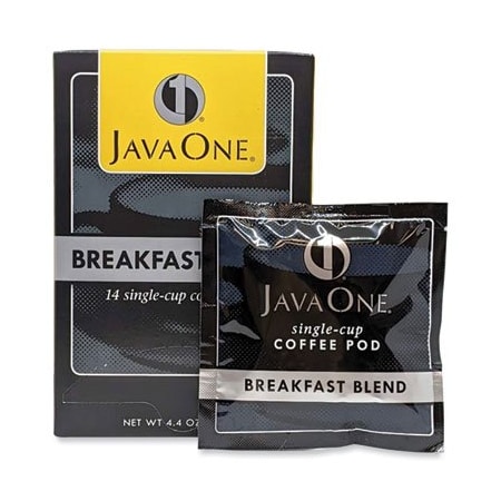 Java Trading Co. Java One, Coffee Pods, Breakfast Blend, Single Cup, 14PK 30220